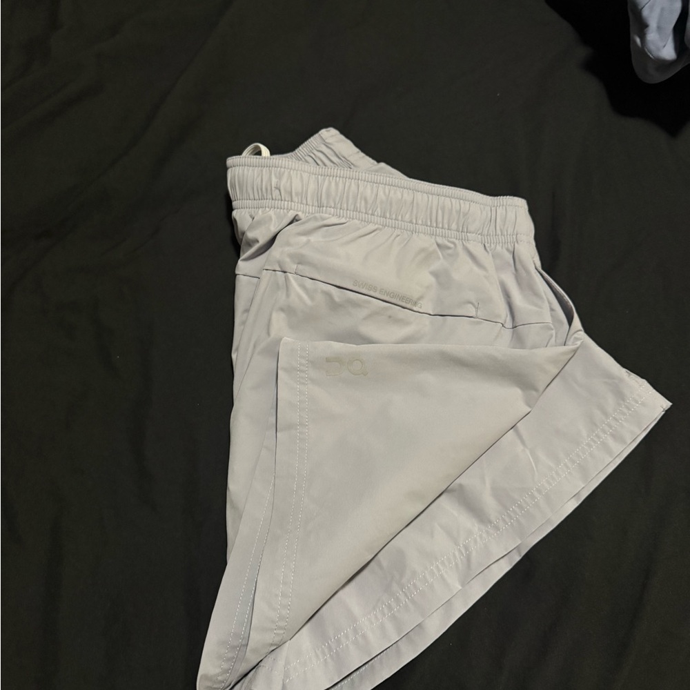 On Running Light Gray Shorts